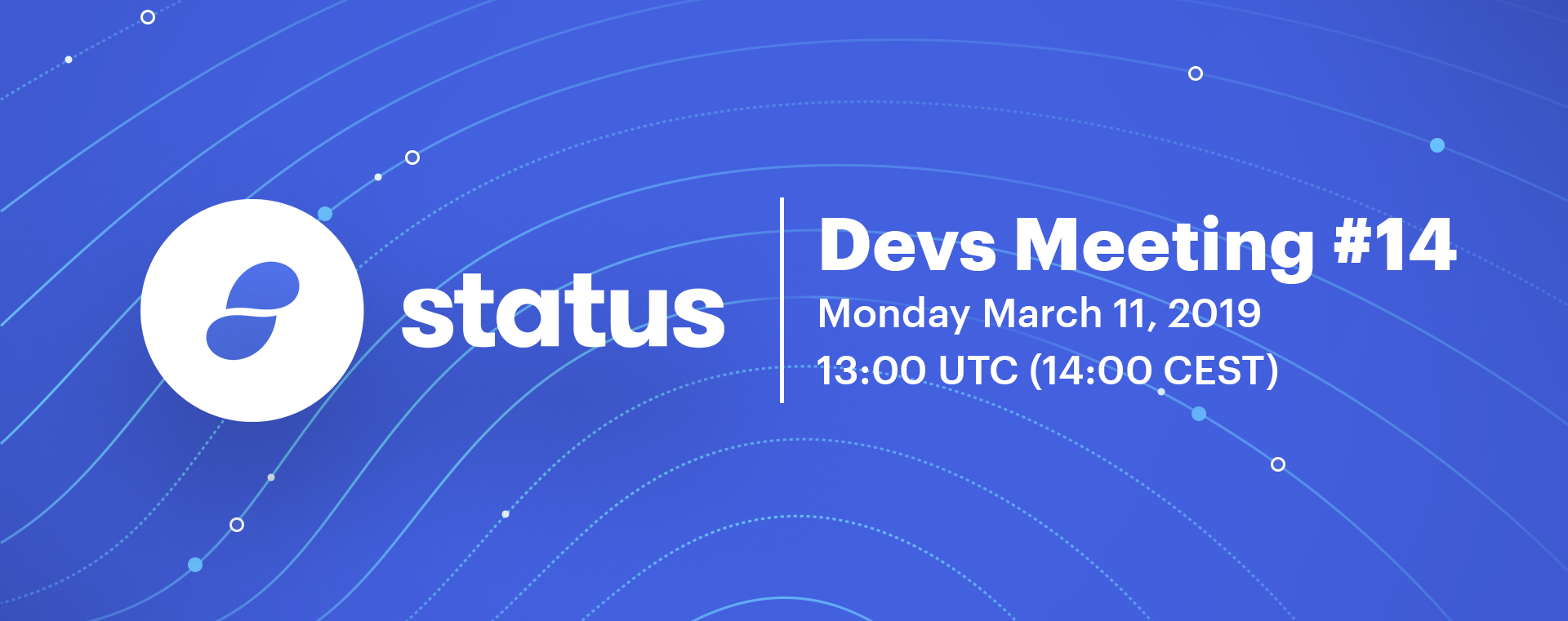 Status Devs Meeting #14 - March 11, 2019