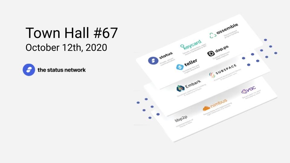 Town Hall #67 - October 12, 2020