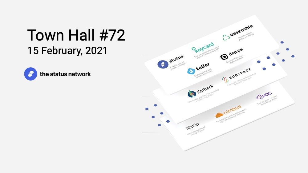 Town Hall #72 - February 15, 2021