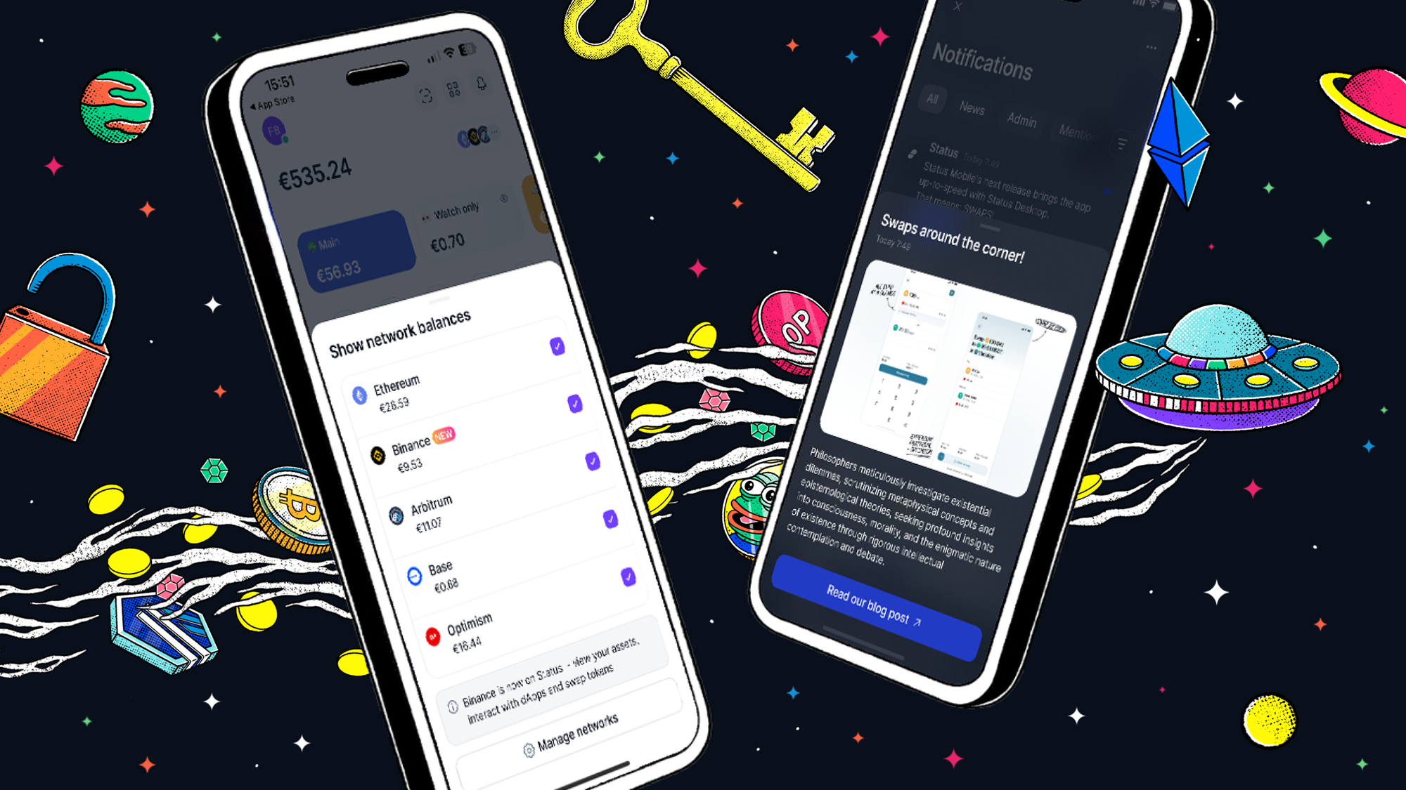 Status Mobile v2.34: More New Chains, In-App News Feed, Watch Address & More