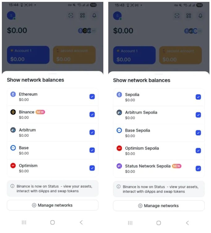 Status Mobile v2.34: More New Chains, In-App News Feed, Watch Address & More
