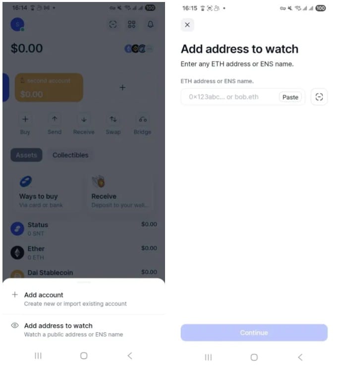 Status Mobile v2.34: More New Chains, In-App News Feed, Watch Address & More