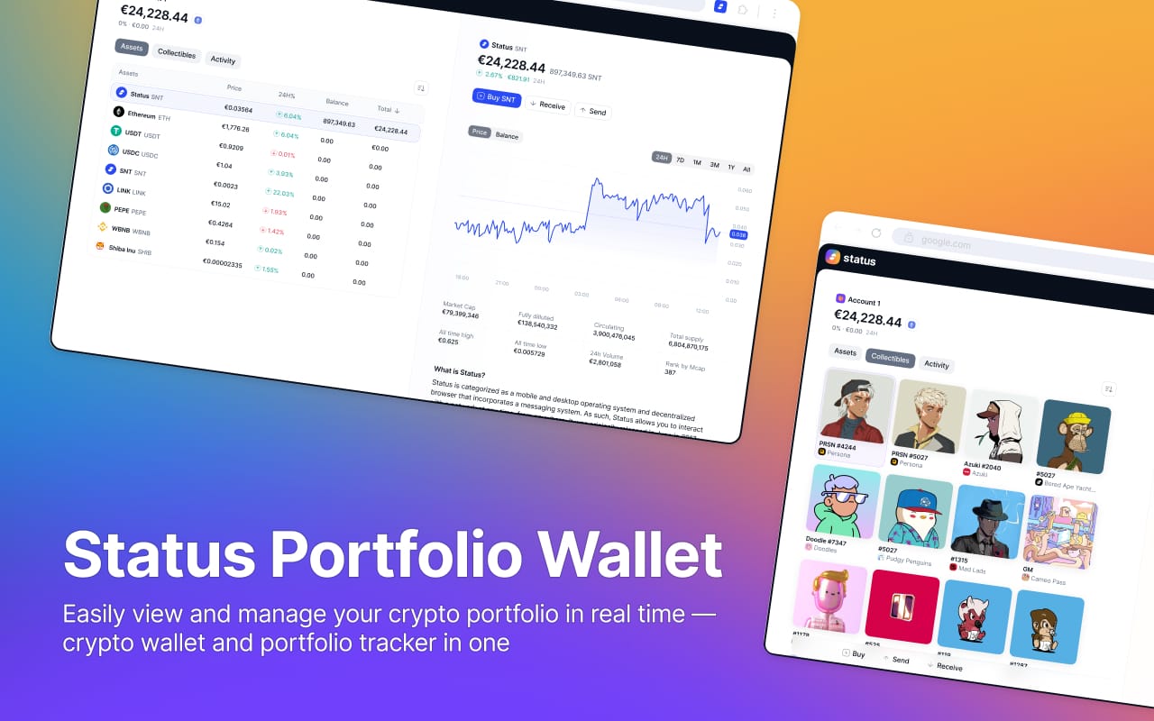 Status Portfolio Wallet Beta - Try it out to win a Keycard!