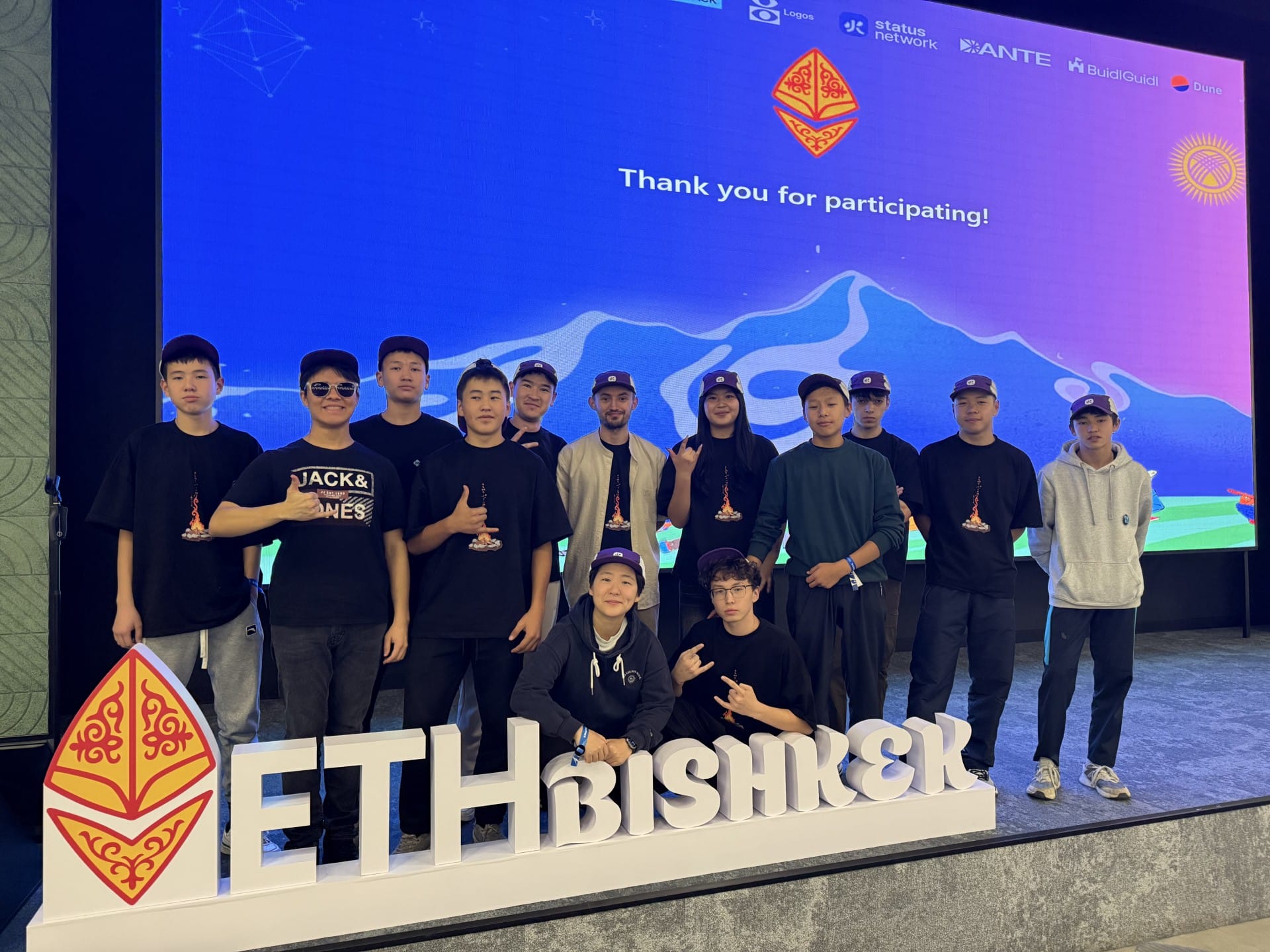 Status Network builder community at ETHBishkek hackathon.