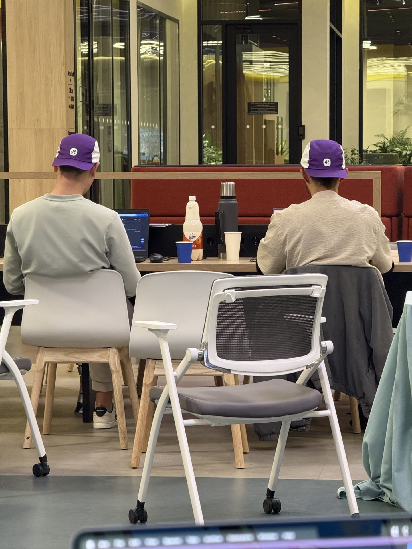 ETHBishkek developers hacking on gasless applications.