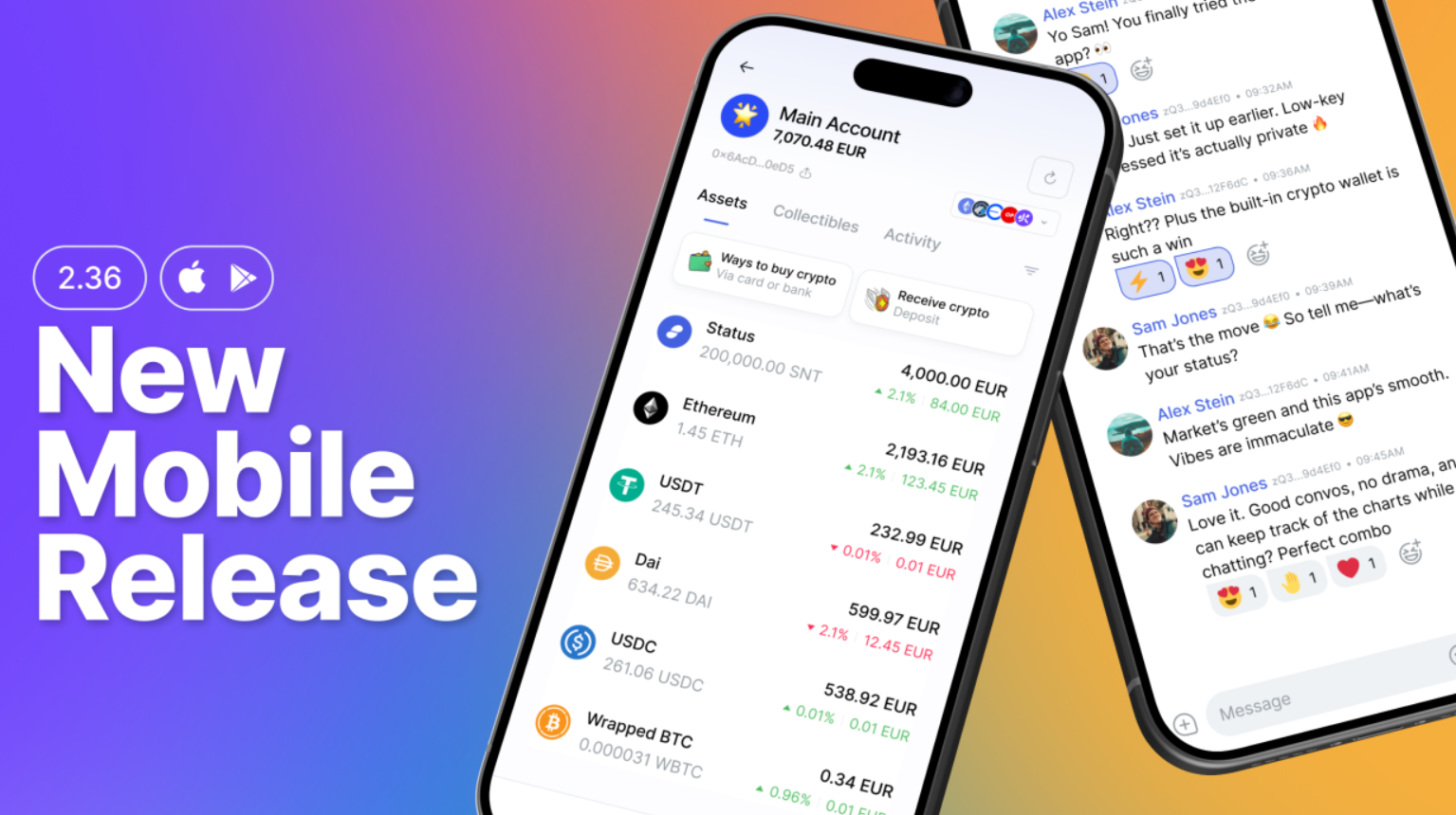 Status Mobile v2.36: Advancing the Privacy Super App With Message Backup, Emoji Reactions, and More...